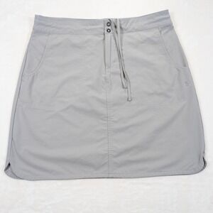 Mountain Hardwear Hiking Skirt Womens 10 Gray Water Repellent Unlined Bottoms
